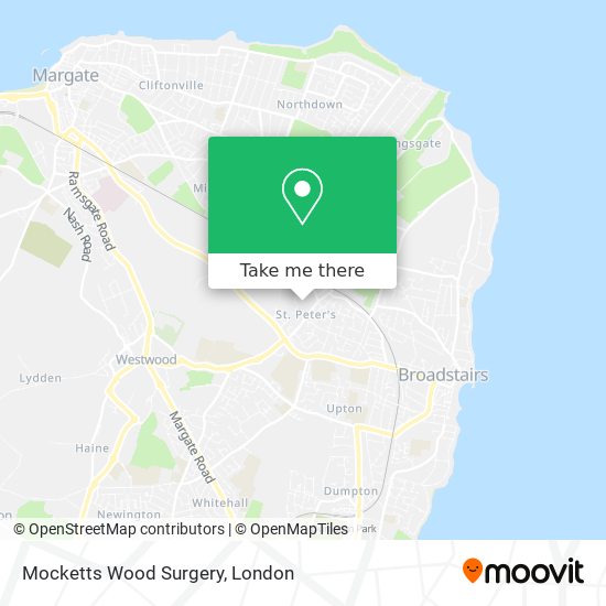 Mocketts Wood Surgery map