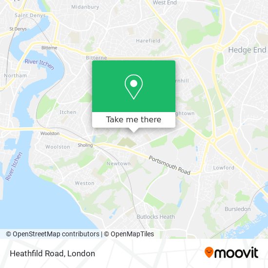 Heathfild Road map