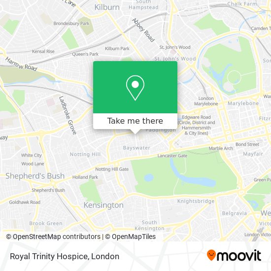 Royal Trinity Hospice map