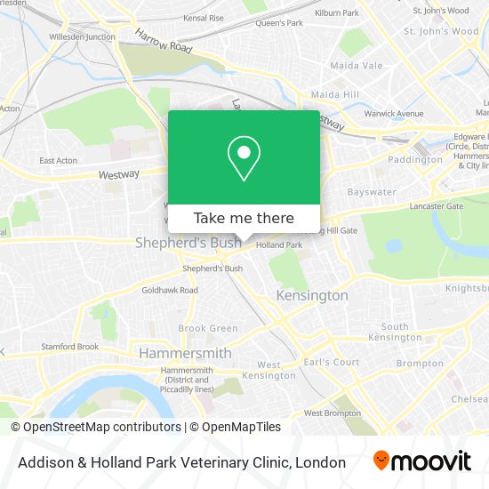 Addison & Holland Park Veterinary Clinic map