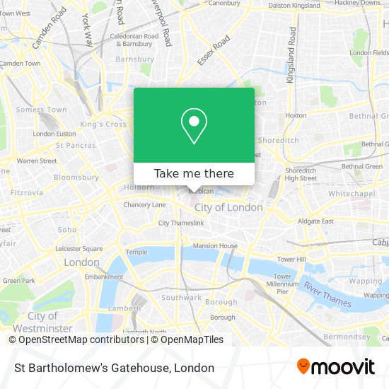St Bartholomew's Gatehouse map