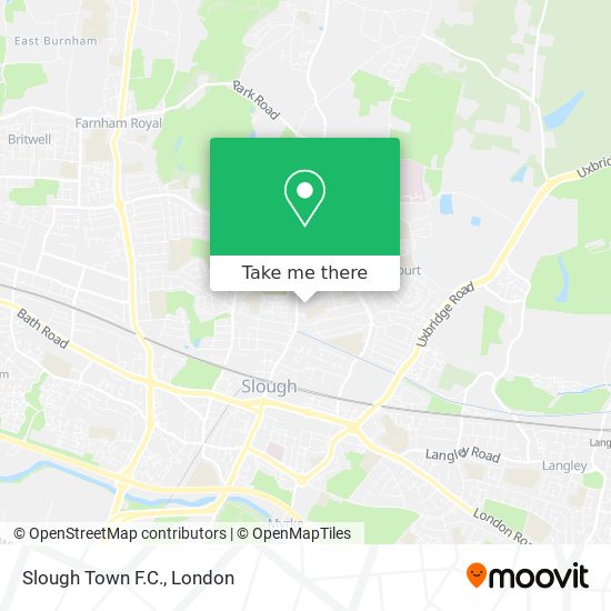 Slough Town F.C. map