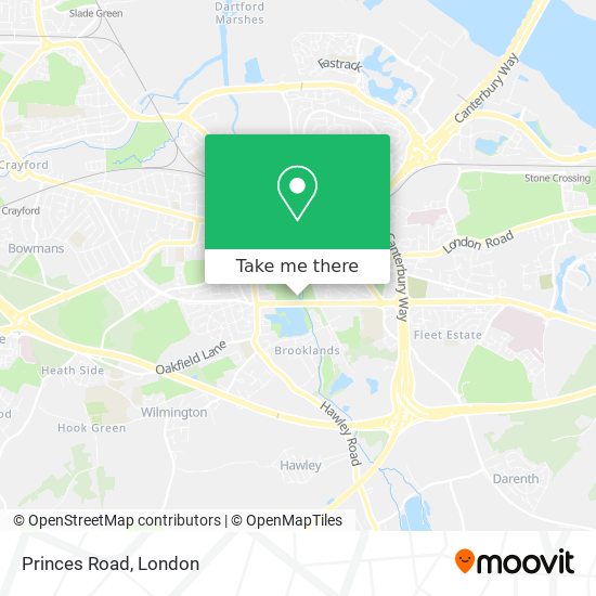 Princes Road map