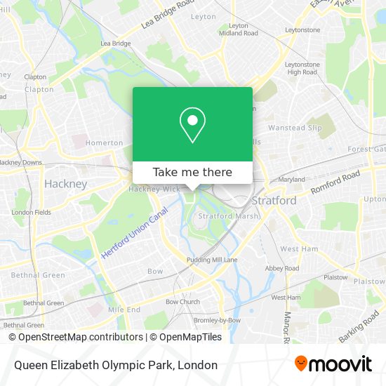 Queen Elizabeth Olympic Park map