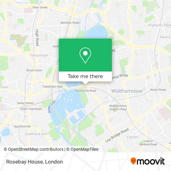 Rosebay House map