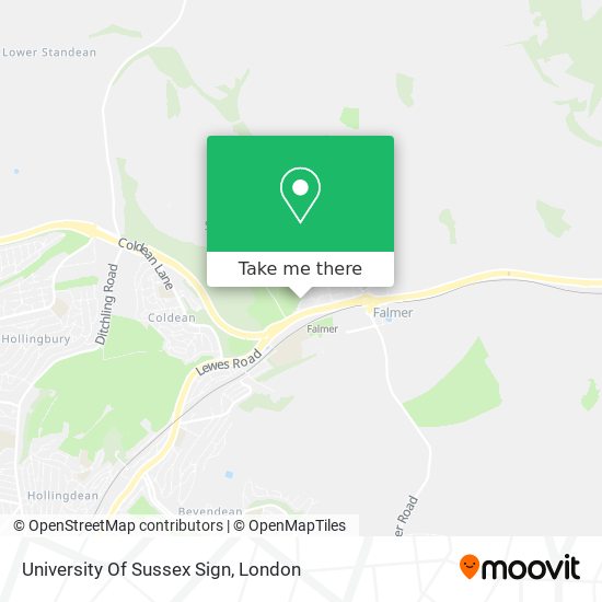 University Of Sussex Sign map