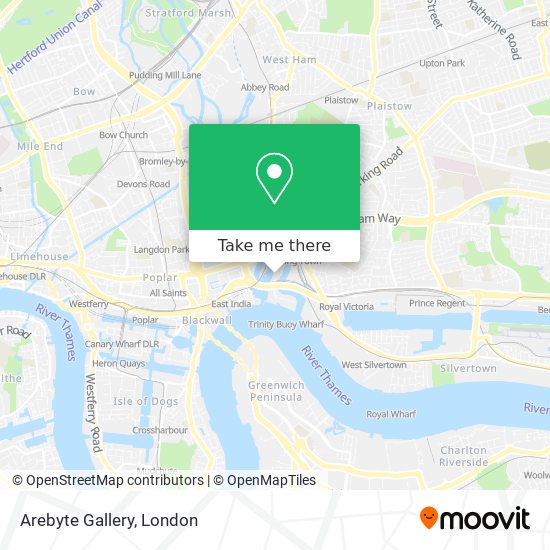Arebyte Gallery map