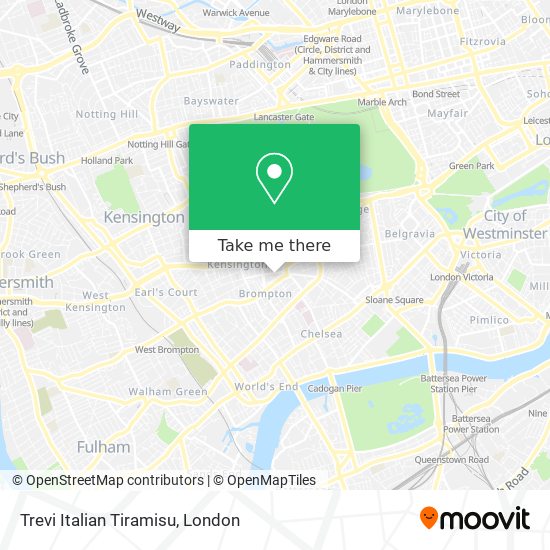Trevi Italian Tiramisu map