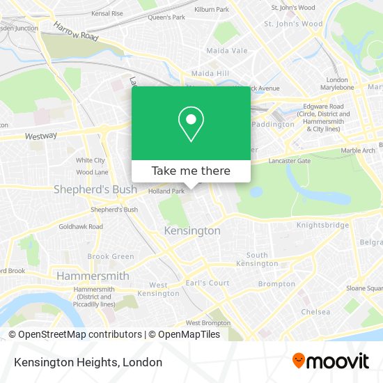 Kensington Heights map