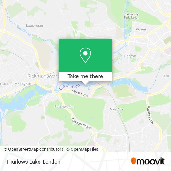 Thurlows Lake map