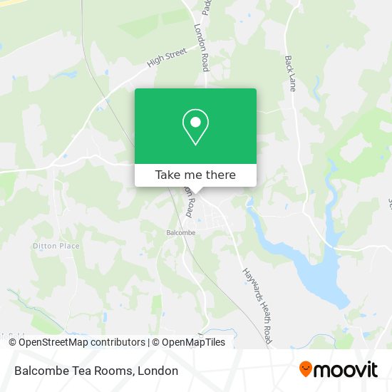 Balcombe Tea Rooms map