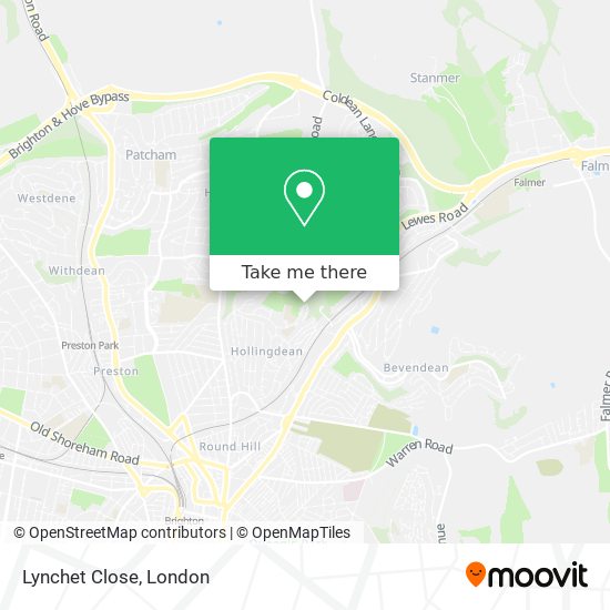 Lynchet Close map