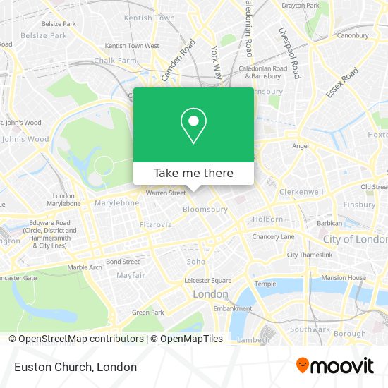 Euston Church map
