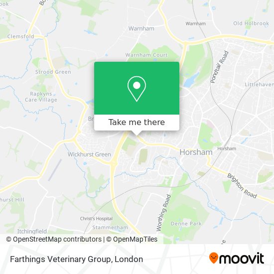 Farthings Veterinary Group map