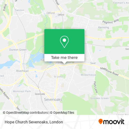 Hope Church Sevenoaks map
