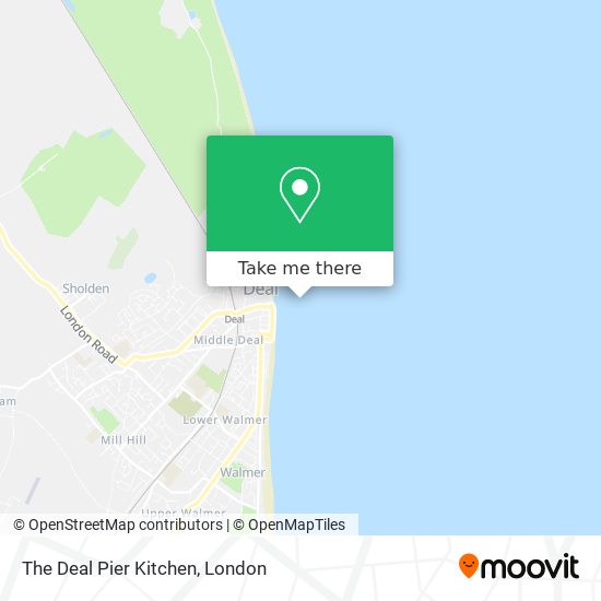 The Deal Pier Kitchen map