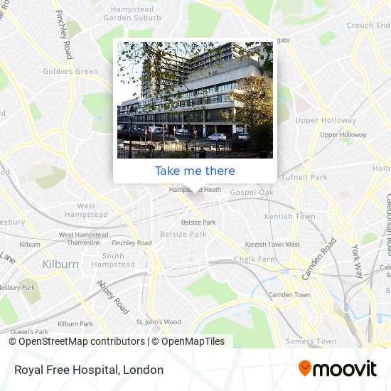 Royal Free Hospital map