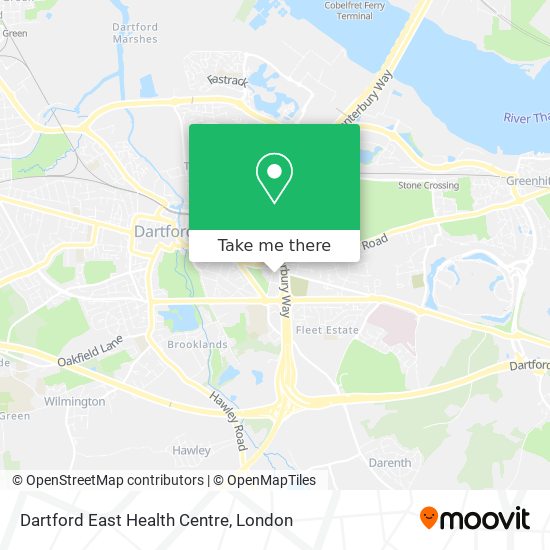 Dartford East Health Centre map