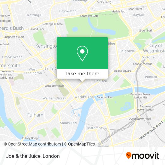 Joe & the Juice map