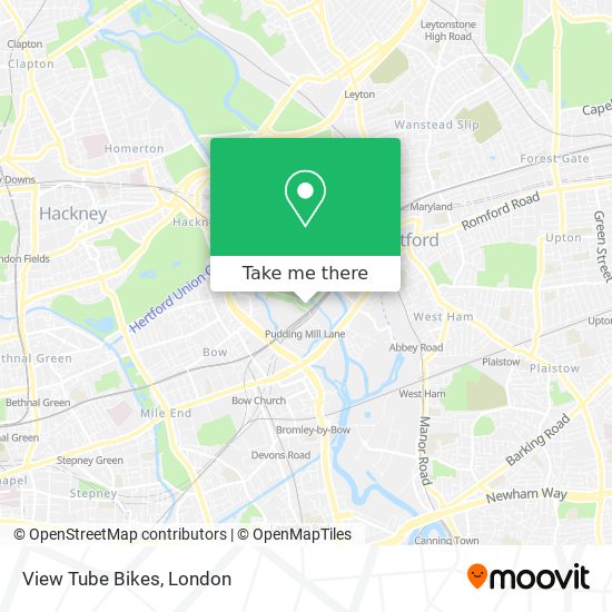 View Tube Bikes map