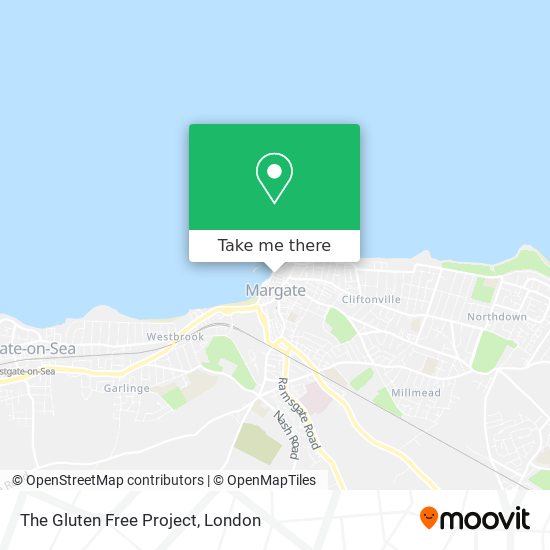 The Gluten Free Project map