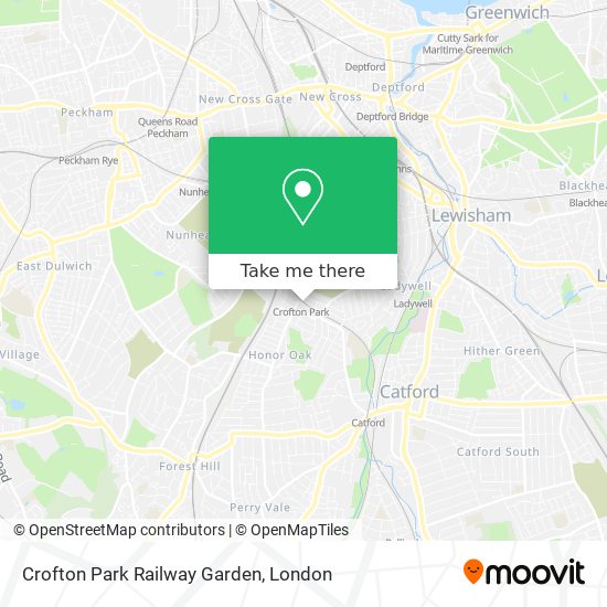 Crofton Park Railway Garden map