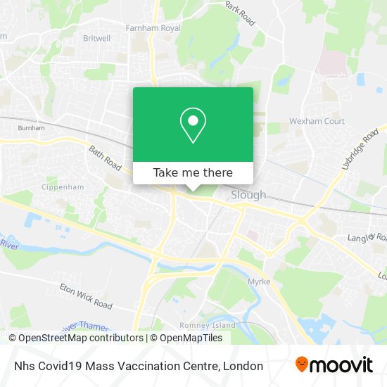 Nhs Covid19 Mass Vaccination Centre map