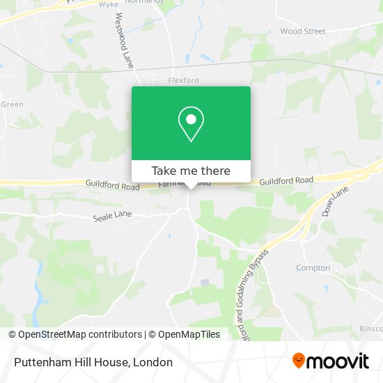 Puttenham Hill House map