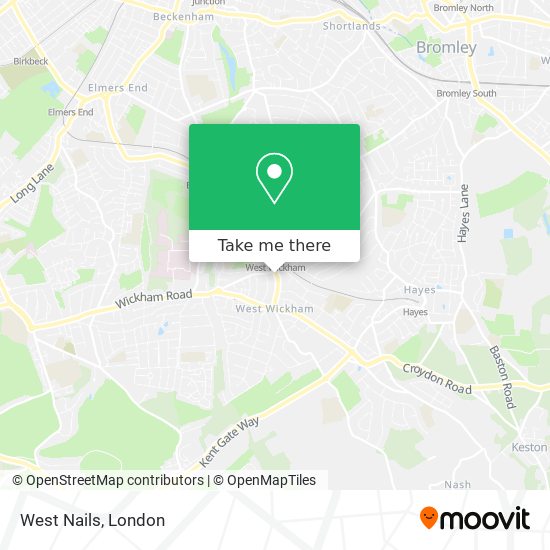 West Nails map