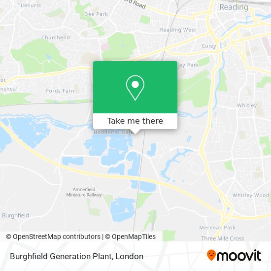Burghfield Generation Plant map
