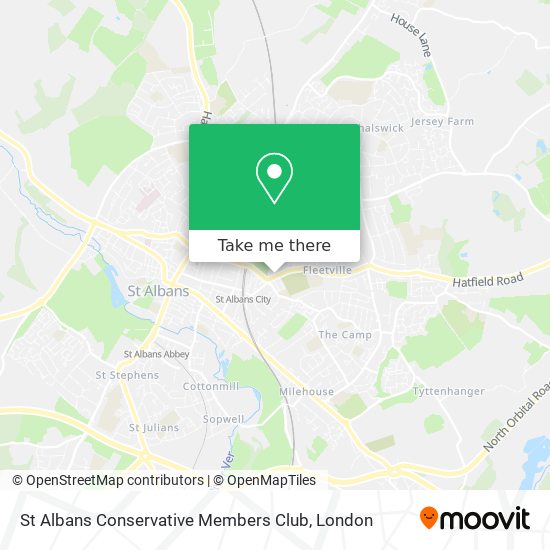 St Albans Conservative Members Club map