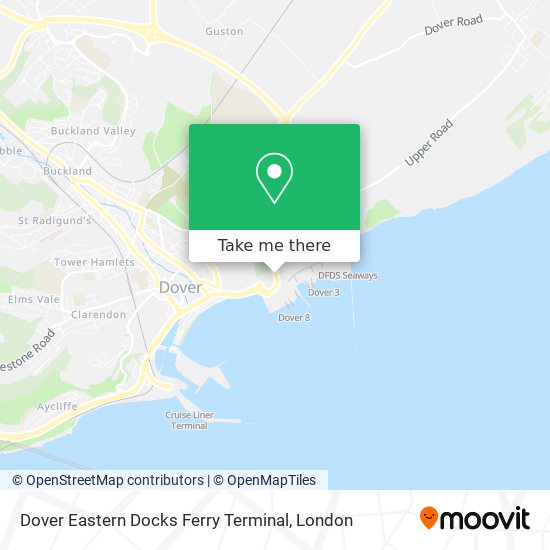 Dover Eastern Docks Ferry Terminal map