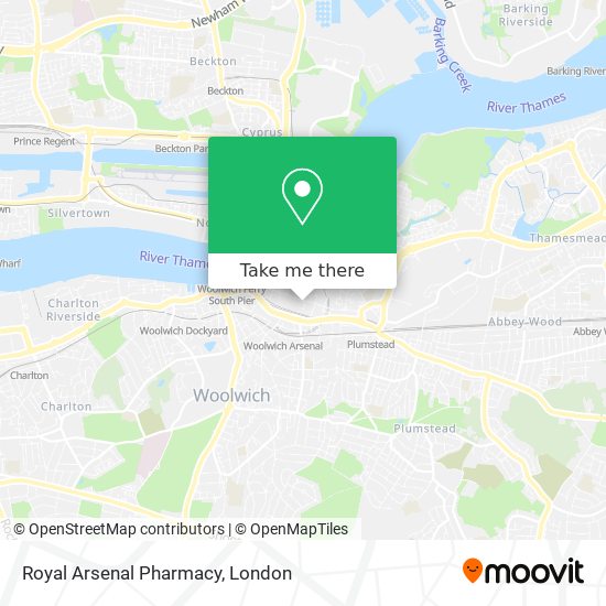 Royal Arsenal Pharmacy map