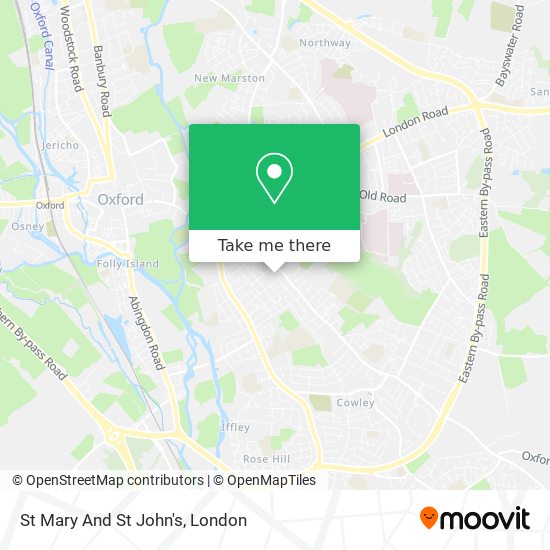 St Mary And St John's map