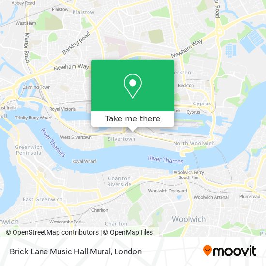 Brick Lane Music Hall Mural map