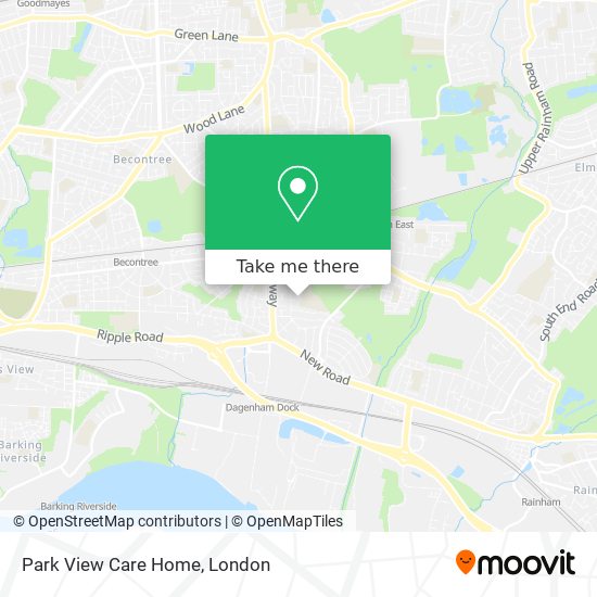 Park View Care Home map