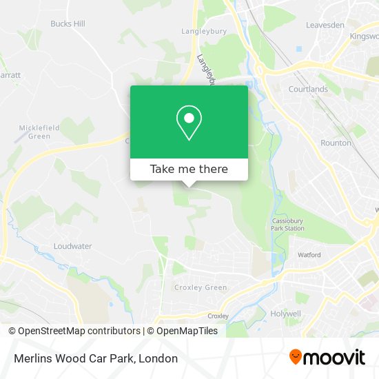 Merlins Wood Car Park map