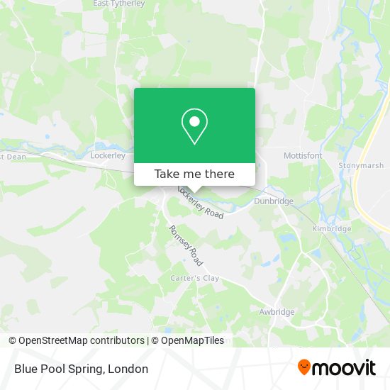 Blue Pool Spring map