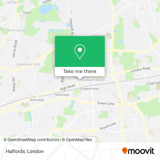 Halfords map