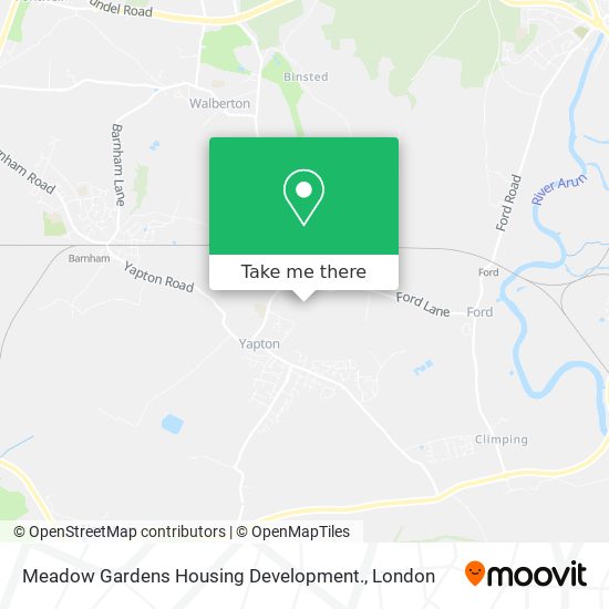 Meadow Gardens Housing Development. map