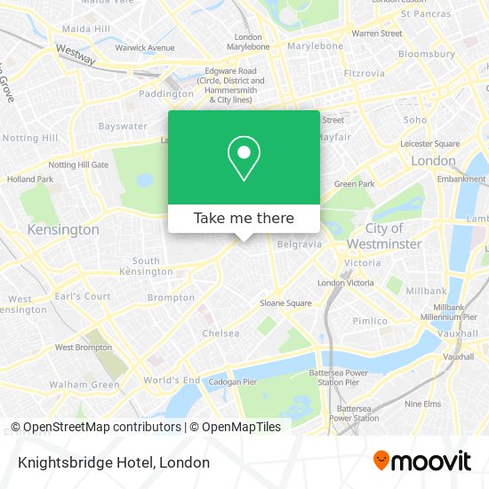 Knightsbridge Hotel map