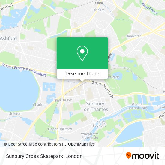Sunbury Cross Skatepark map