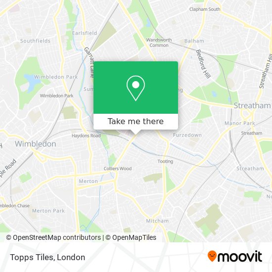 Topps Tiles map