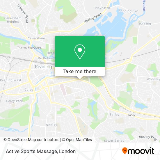 Active Sports Massage map