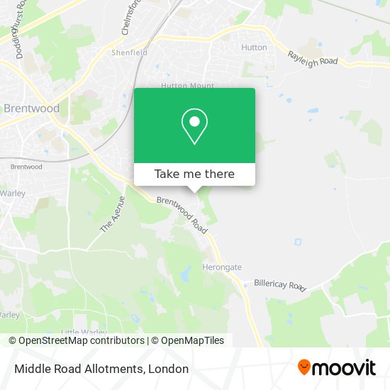 Middle Road Allotments map