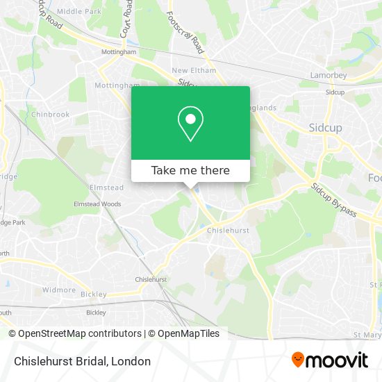 Chislehurst Bridal map