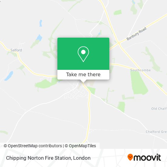 Chipping Norton Fire Station map