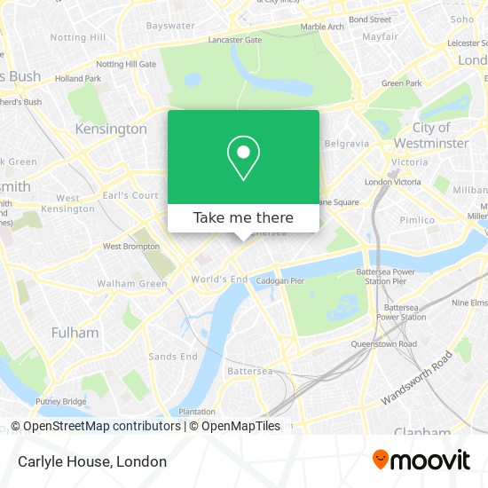 Carlyle House map