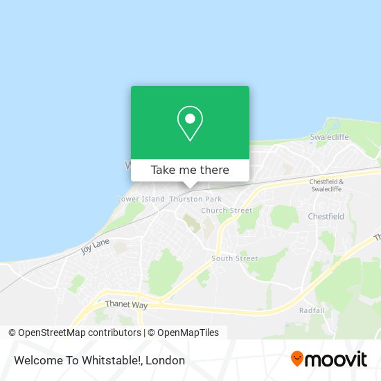 Welcome To Whitstable! map