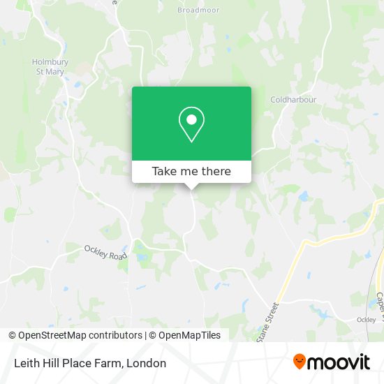 Leith Hill Place Farm map